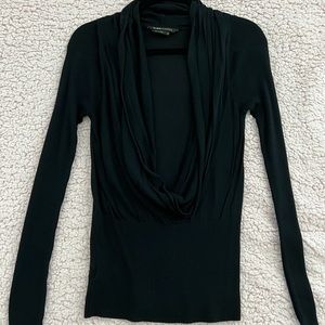 BCBG MaxAzria low cowl neck long sleeve sweater